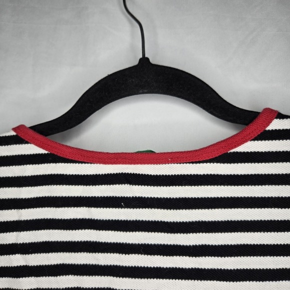 The Quacker Factory Striped Lobster Shirt 3/4 Sleeves 1X 100% Cotton Coastal - Picture 5 of 8